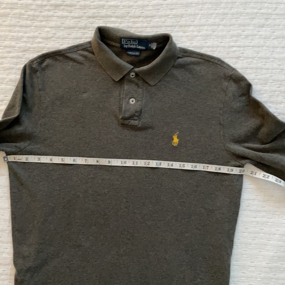 Polo Ralph Lauren Long Sleeve Polo Shirt Grey M - Picture 5 of 8